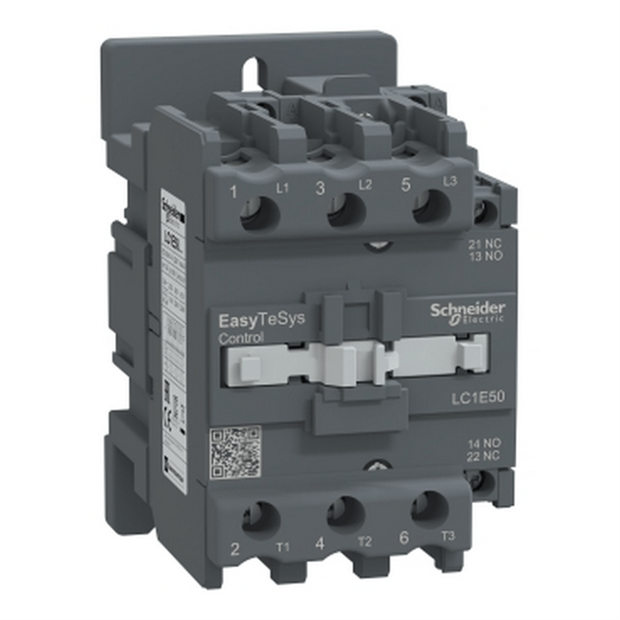 SCHNEIDER SCHLC1E50B5 EasyPact TVS Kontaktör 3P 50A 24VAC 50Hz1NA1NK