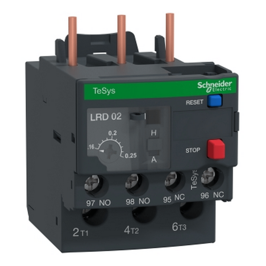 SCHNEIDER SCHLRD02 TeSys LRD Termik Röle 0.16-0.25A Class 10A