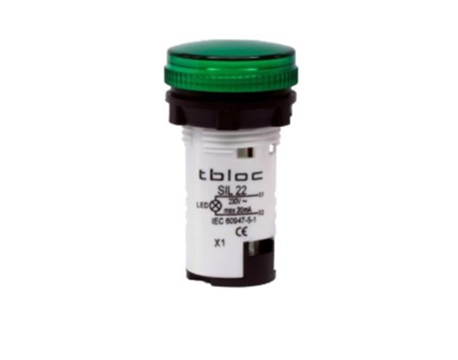 TBLOC TBL8026078915 SIL22-220 Yeşil-Led Indicator