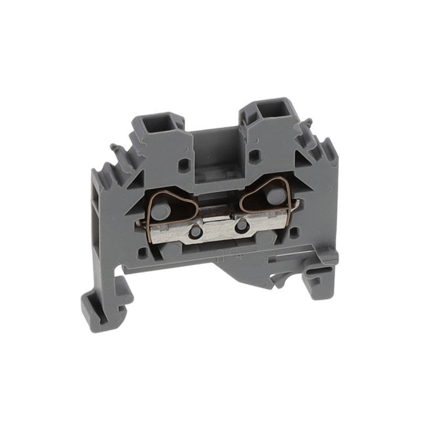 WAGO WAGO-281-101 2 iletkenli geçiş klemensi; 4 mm² gri DIN-ray 35 x
