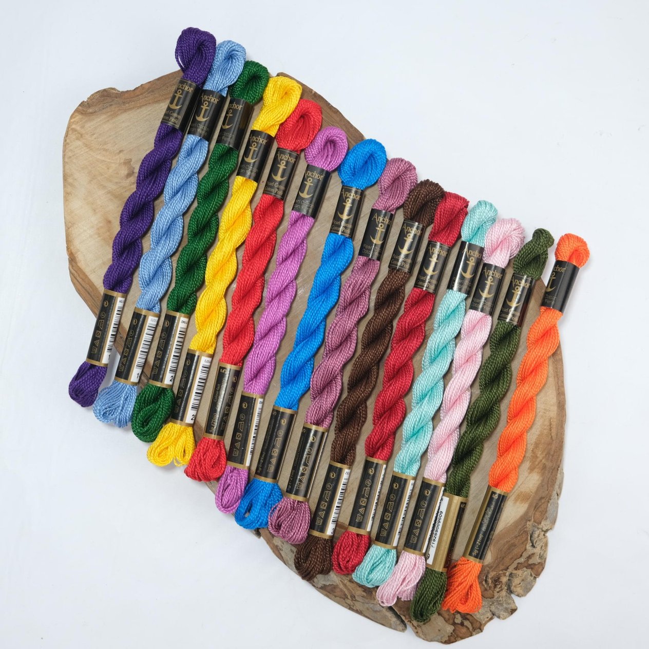 Anchor Pearl Cotton Nakış İpi 14 Renk Punch Etamin Kanaviçe İçin Özel Set