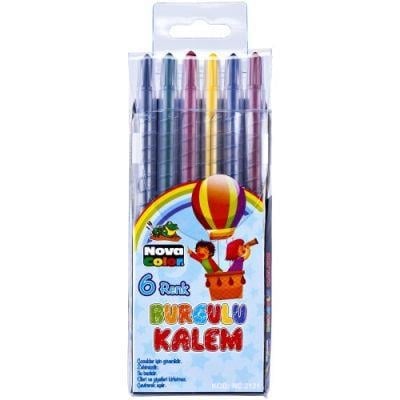 Nova Color Burgulu Kalem 6lı