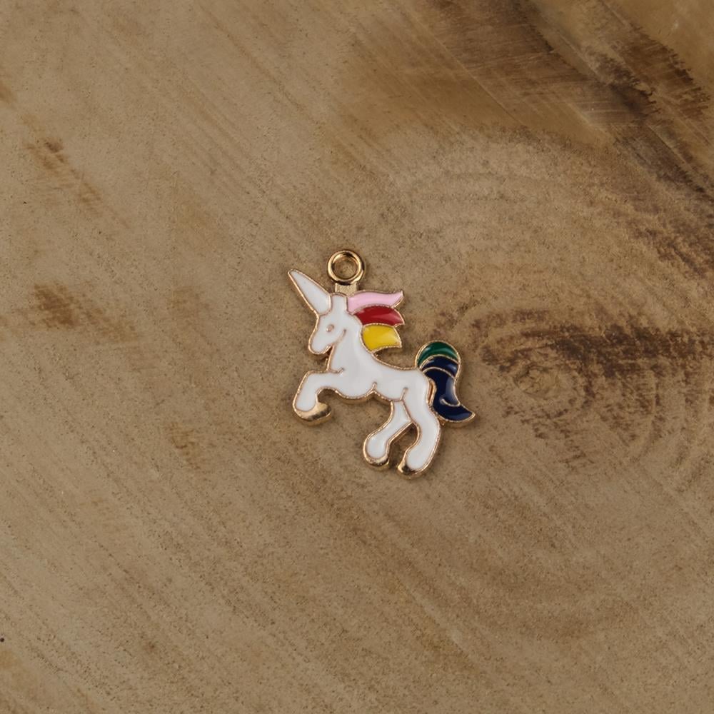 Sarı Metal Halkalı Unicorn Takı ve Aksesuar Aparatı