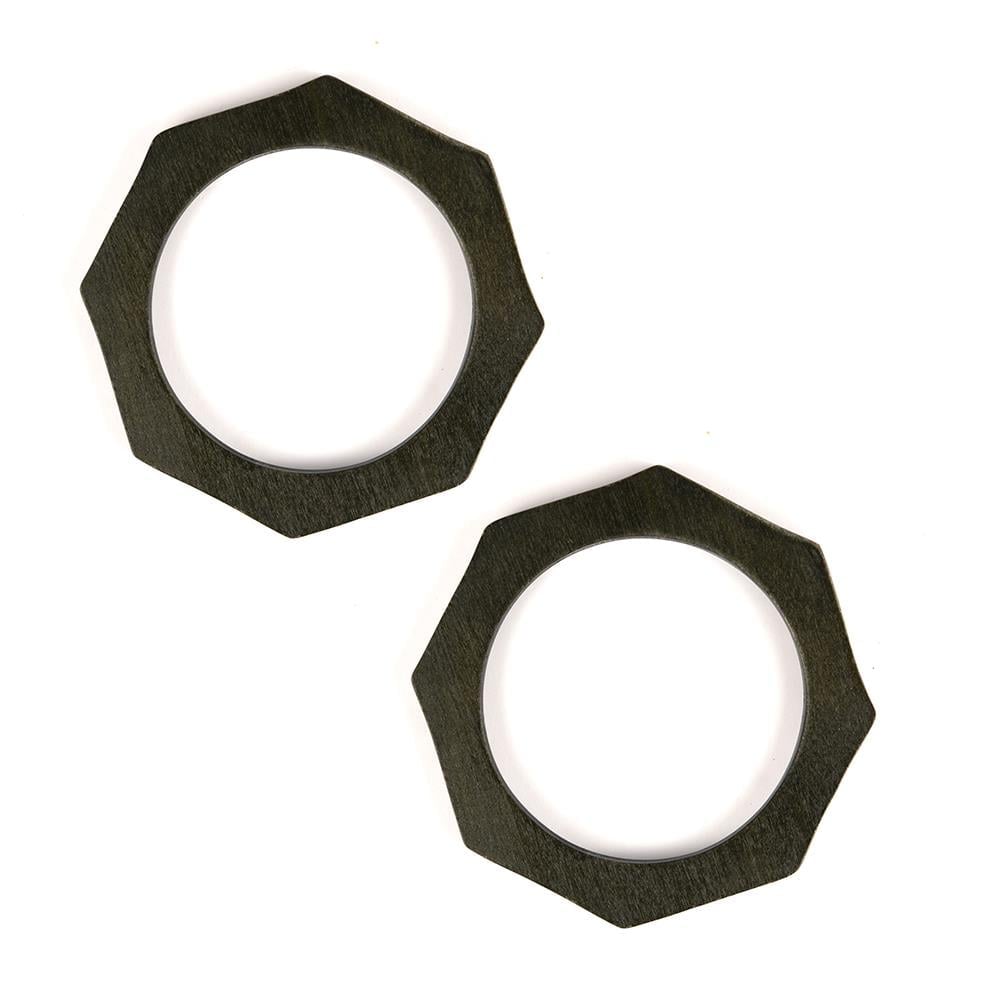 Sekizgen Ahşap Çanta Sapı 12.7 cm Haki