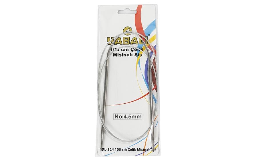 Yabalı 100 cm Çelik Misinalı Şiş 4,5 mm