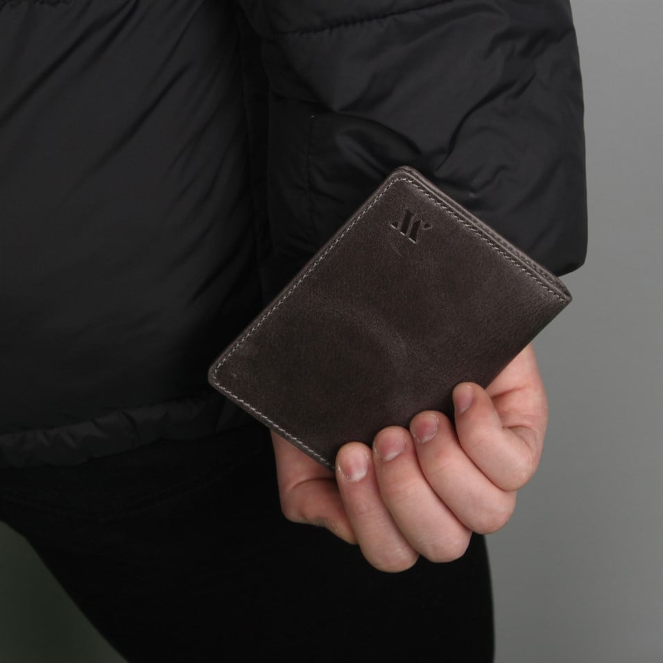My Valice Men Genuine Leather Wallet and Cardholder 1820 Grey