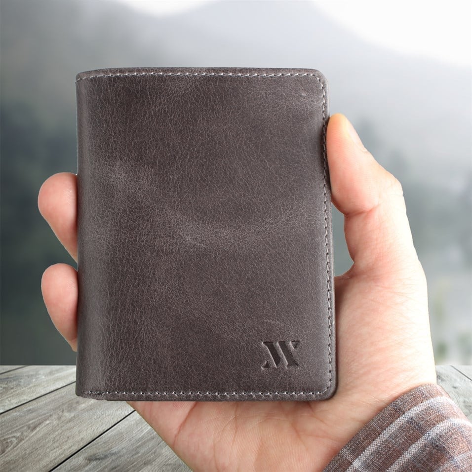 My Valice Men Genuine Leather Wallet and Cardholder 1820 Grey
