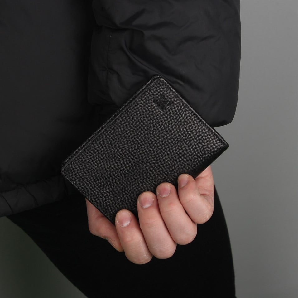 My Valice Men Genuine Leather Wallet and Cardholder 1820 Black