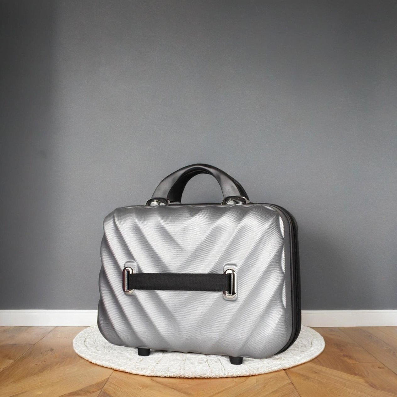 My Valice Lotus Abs Makeup Bag & Hand Luggage Grey