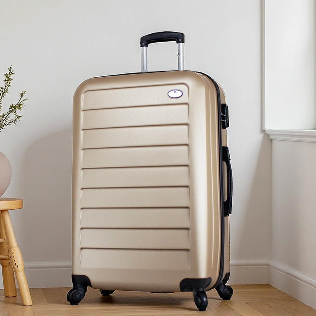 My Valice Ruby Abs Suitcase Large Size Gold
