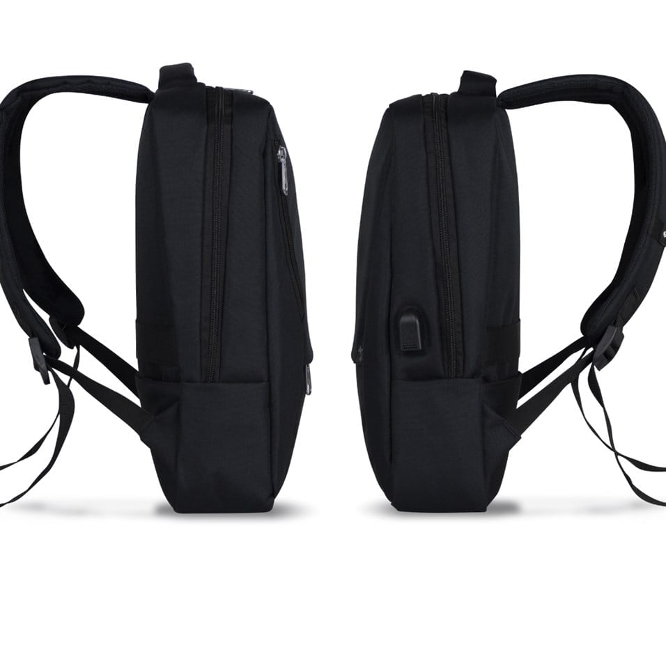 My Valice Smart Bag ACTİVE Usb Şarj Girişli Slim Notebook Sırt Çantası Siyah