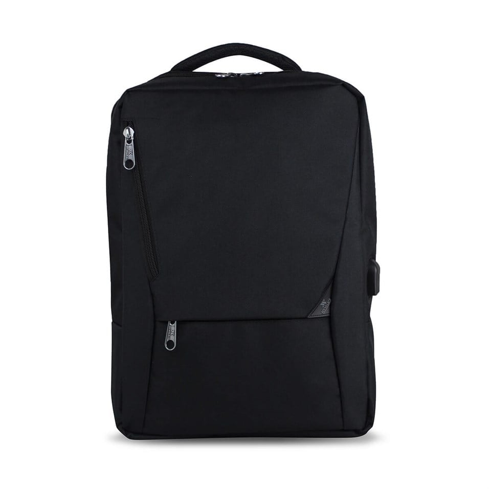 My Valice Smart Bag ACTİVE Usb Şarj Girişli Slim Notebook Sırt Çantası Siyah