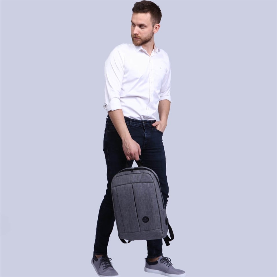 My Valice Smart Bag GALAXY Usb Şarj Girişli Notebook Sırt Çantası Gri