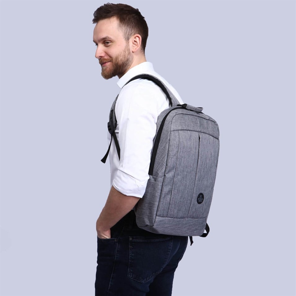 My Valice Smart Bag GALAXY Usb Şarj Girişli Notebook Sırt Çantası Gri