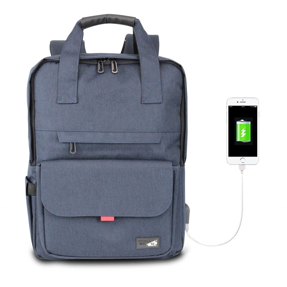 My Valice Smart Bag Usb Şarj Girişli Akıllı Sırt Çantası 1205 Lacivert