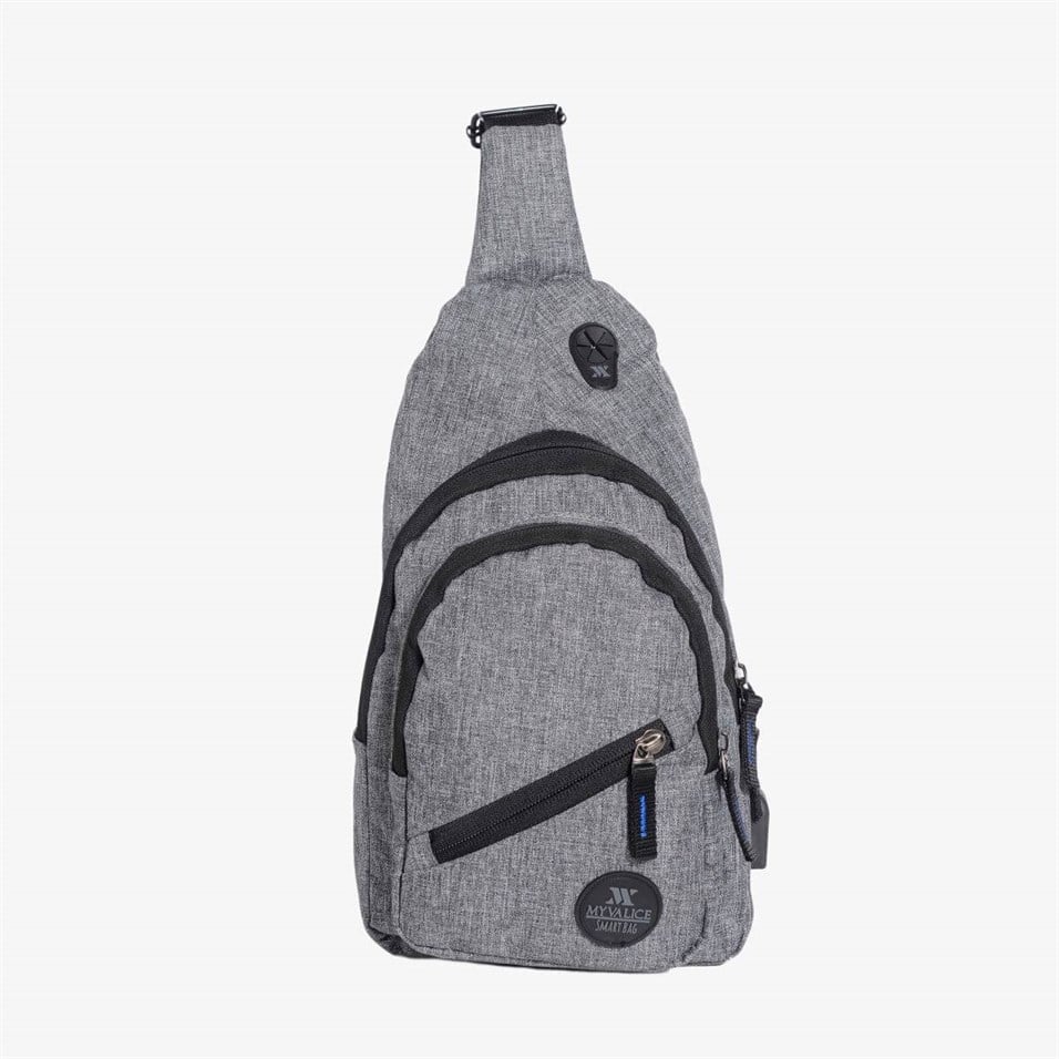 My Valice Smart Bag Usb'li Çapraz Göğüs Çantası 1502 Gri