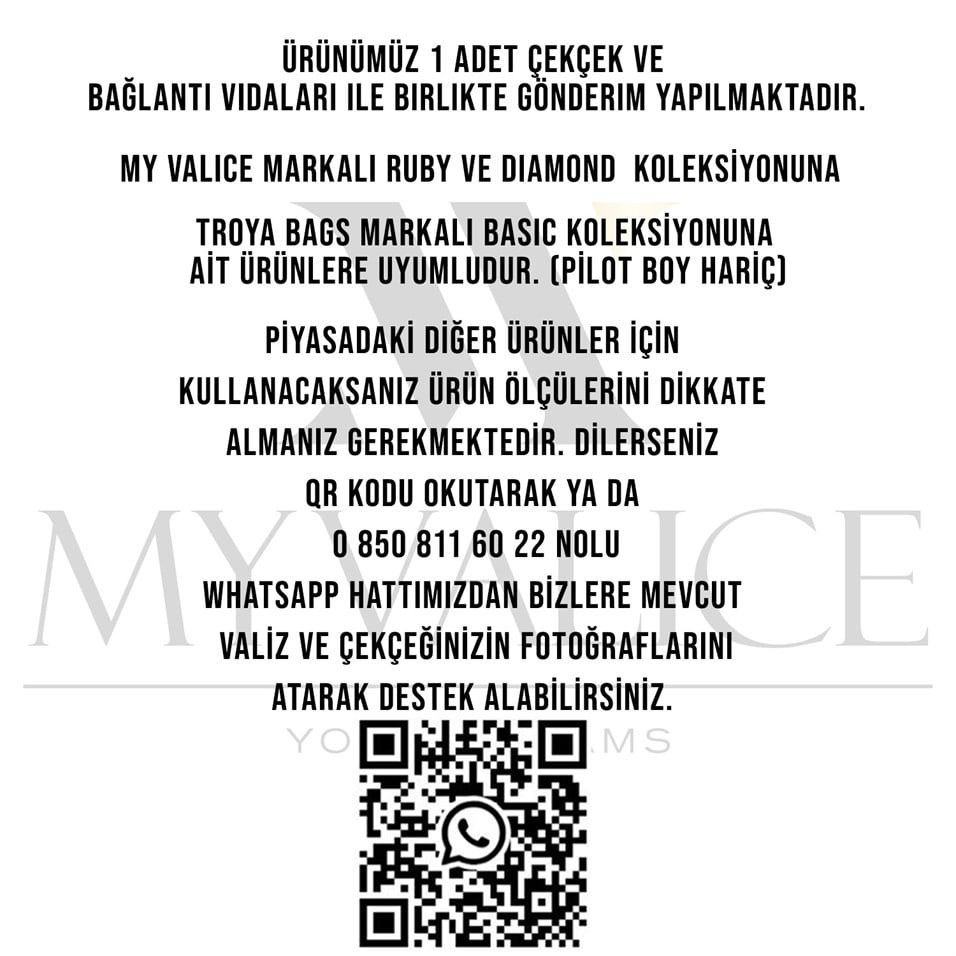 My Valice Valiz Çekçeği Kabin Küçük Boy Çekçek 02