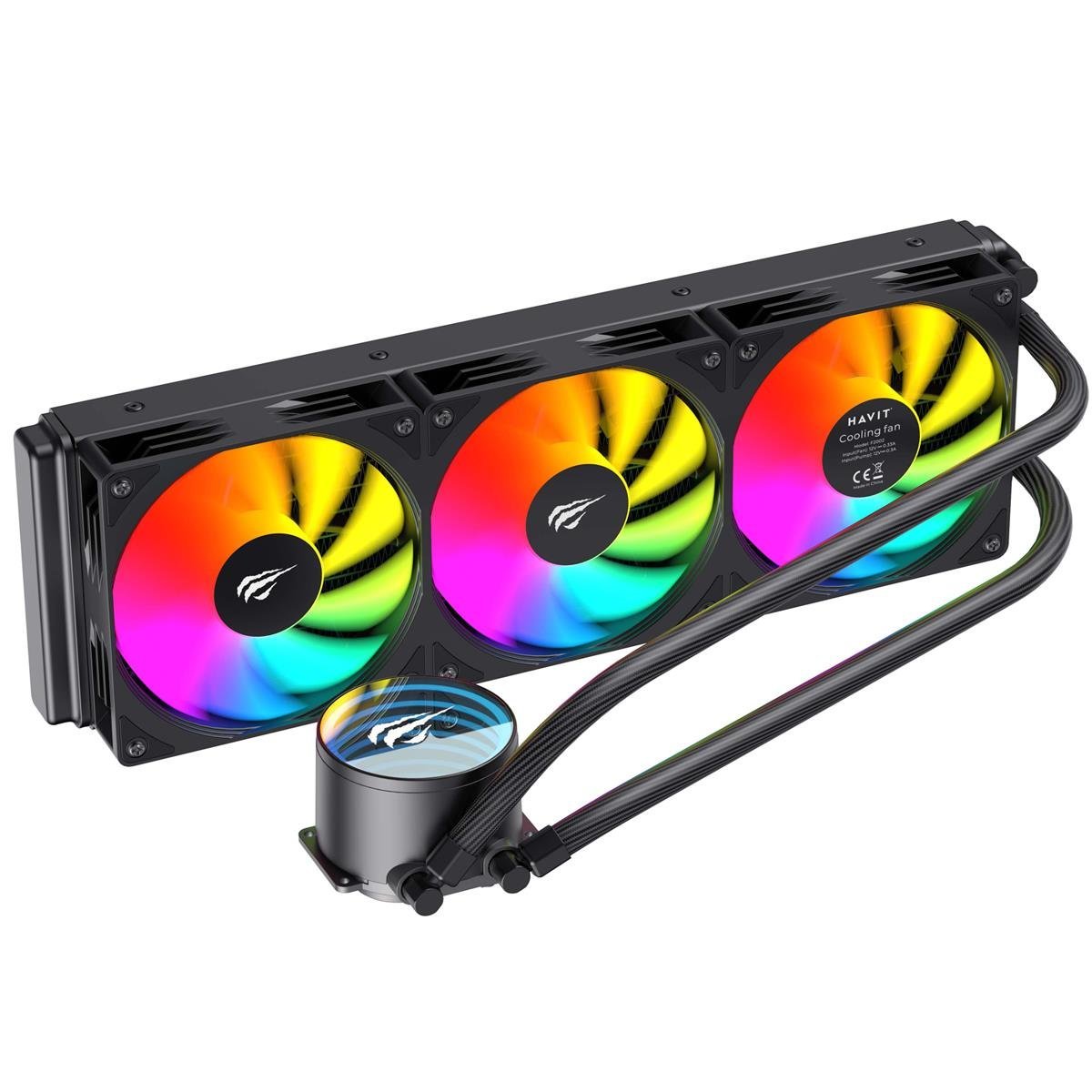 Havit Gamenote F2002 360mm İşlemci Sıvı Soğutucu Siyah -  AM5 ve Intel LGA1700 Uyumlu