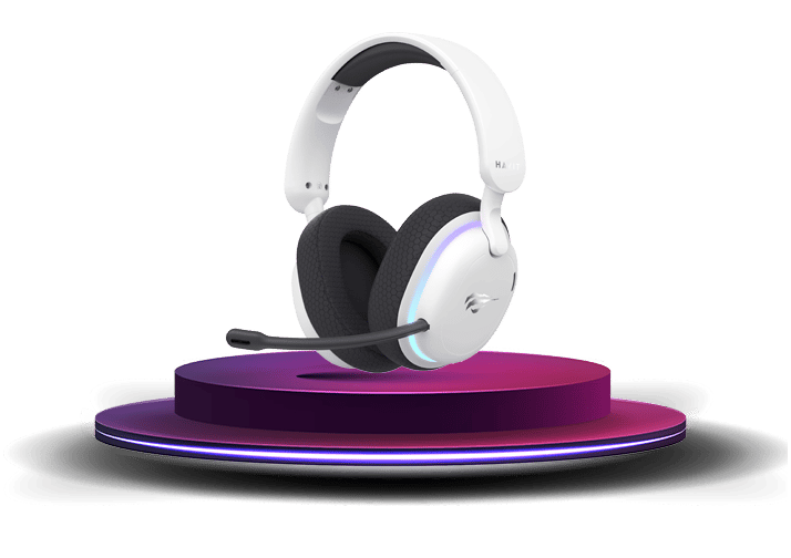 Havit Gamenote Fuxi H7 RGB Kablosuz Gaming Oyuncu Kulaklığı - Beyaz