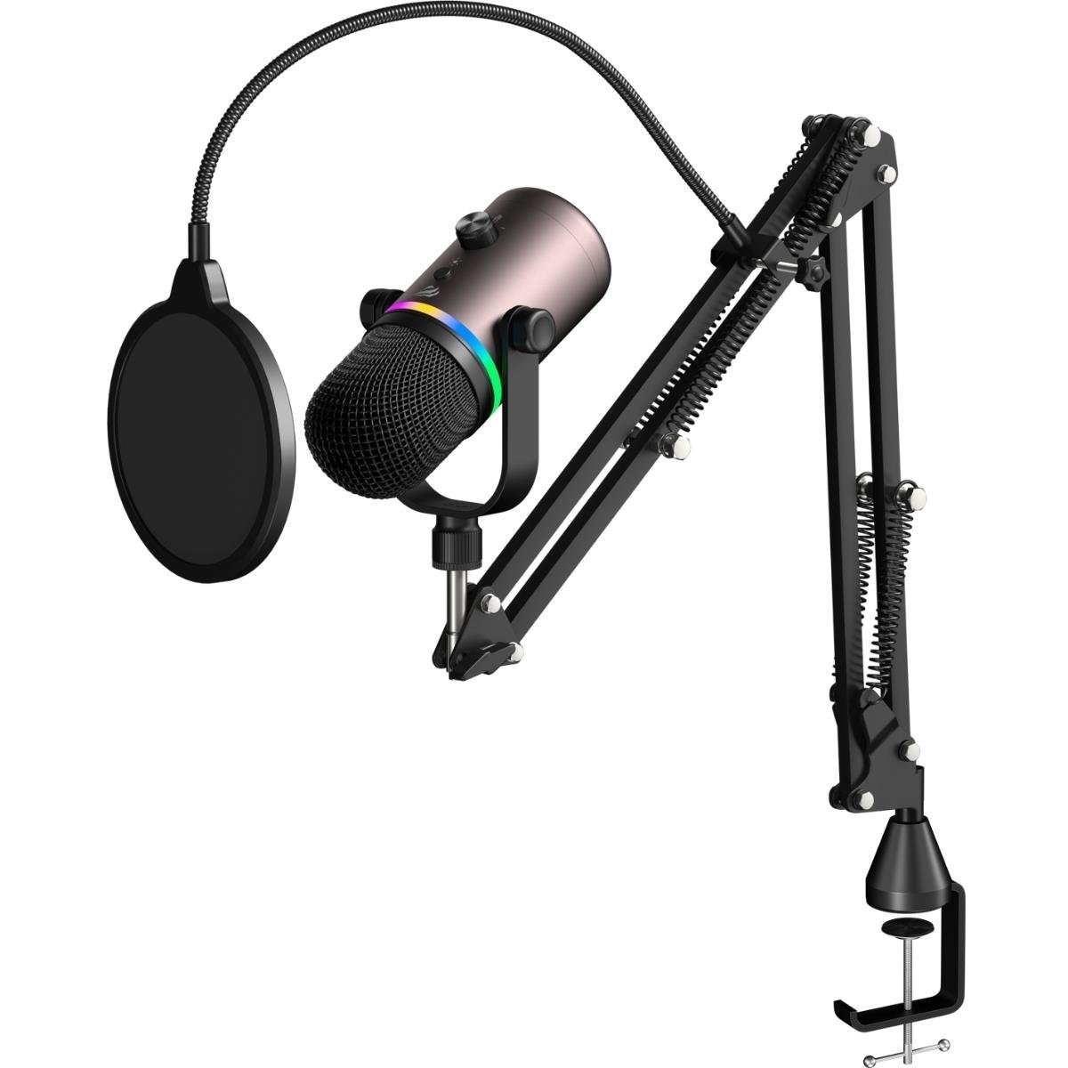 Havit Gamenote GK63 PRO RGB Gaming Profesyonel Oyuncu Yayıncı Mikrofonu ve Masa Standı