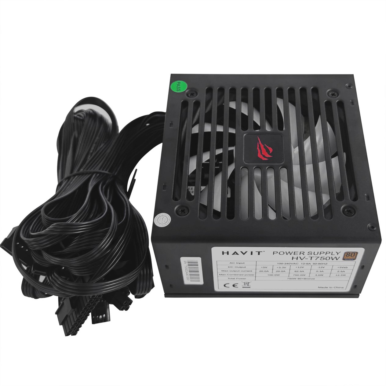 Havit Gamenote HV-T750W Power Supply - Siyah