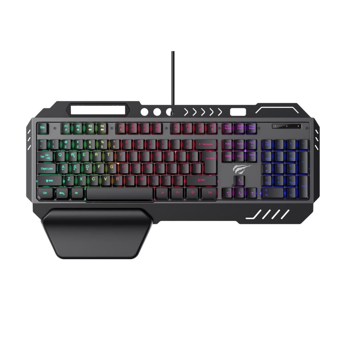 Havit Gamenote KB838L Rainbow Aydınlatma Oyuncu Klavyesi - Siyah