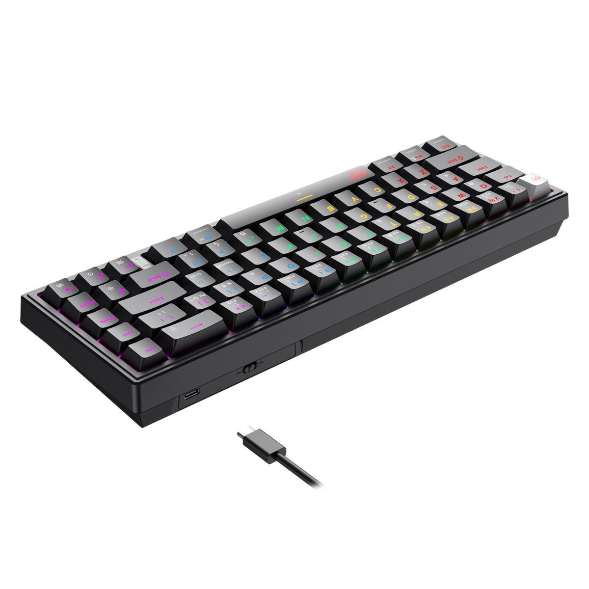 Havit Gamenote KB874L Mekanik Red Switch Gaming %60 Klavye - Siyah