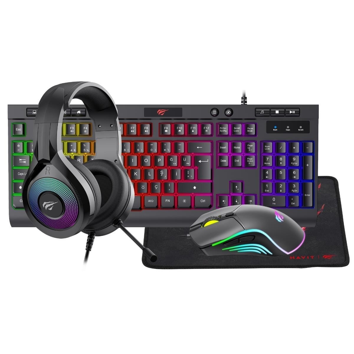 Havit Gamenote KB887CM Combo Gaming Set 4 in 1