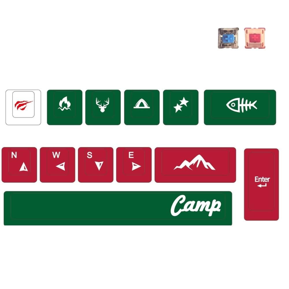 Havit Gamenote KC006 Keycaps 13 Parça PBT Gaming Mekanik Klavye Tuş Takımı