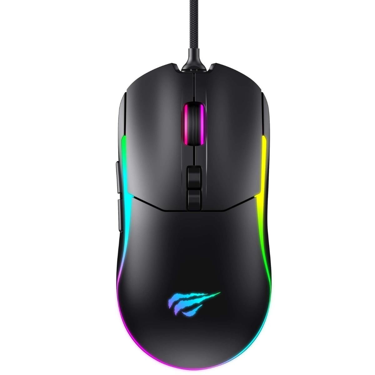 Havit Gamenote MS1020S RGB Işıklı Programlanabilir Gaming Mouse - 7 Tuş | 7200 DPI - Siyah
