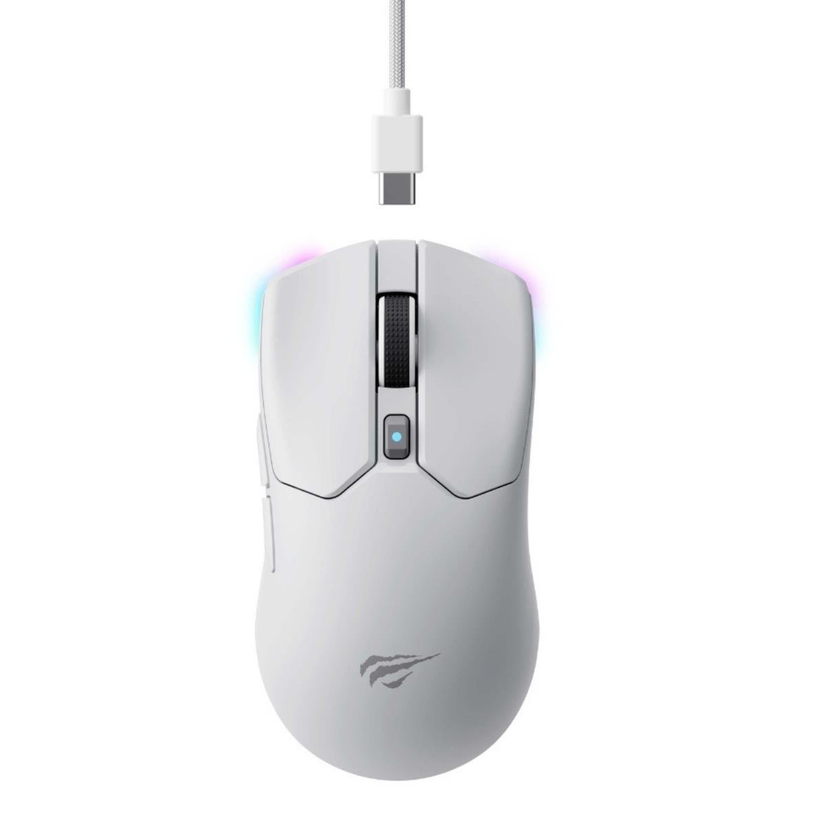 Havit Gamenote MS974WB Tri-Mode RGB Kablosuz Gaming Mouse - Beyaz