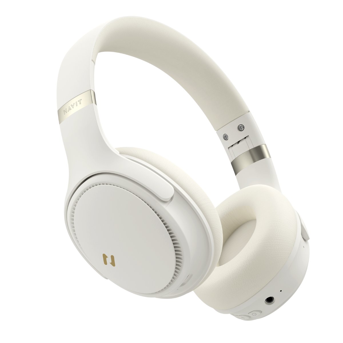 Havit H630BT PRO ANC Kulak Üstü Katlanabilir Bluetooth Kulaklık - 50 Saat Batarya Çift Cihaz Desteği - Bej