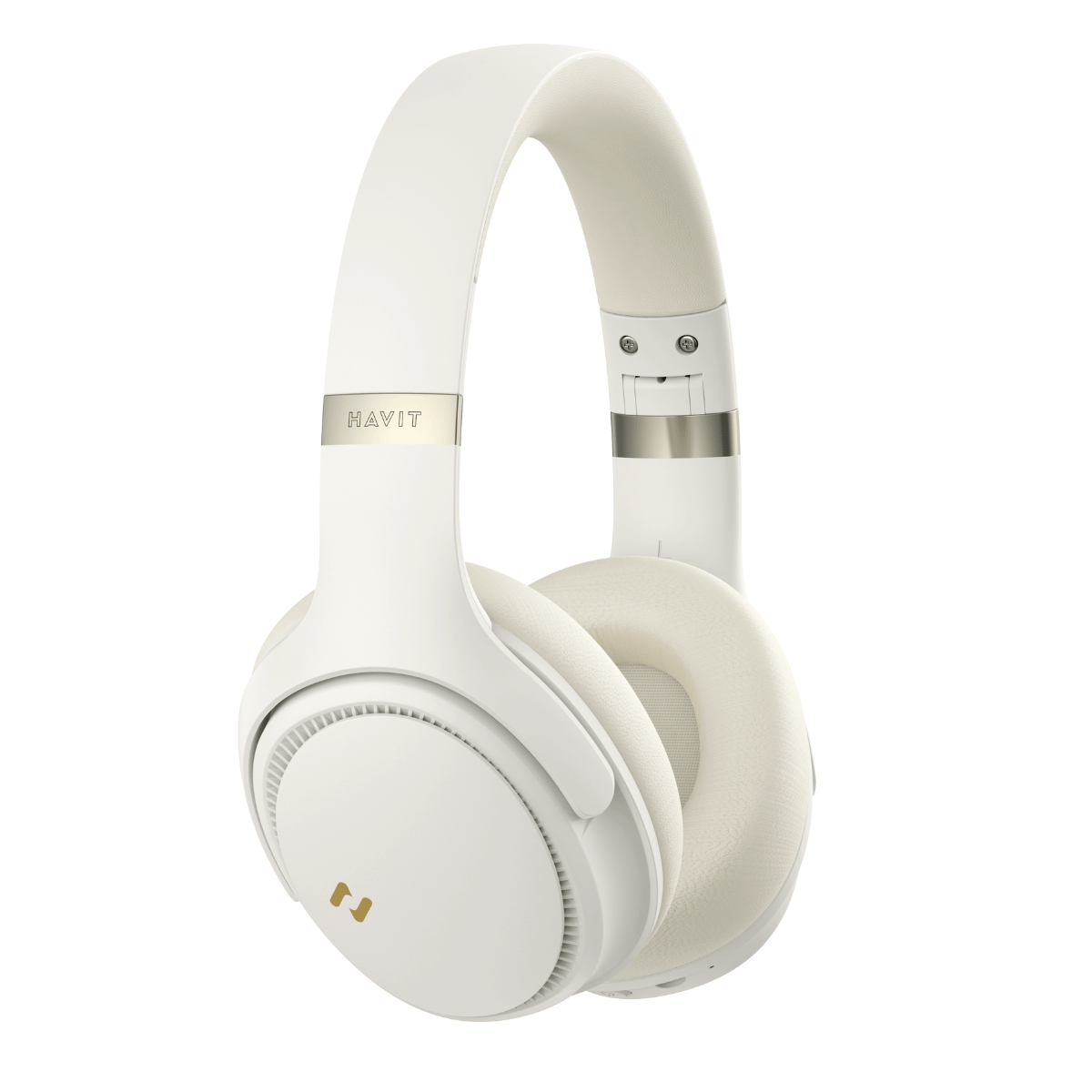 Havit H630BT PRO ANC Kulak Üstü Katlanabilir Bluetooth Kulaklık - 50 Saat Batarya Çift Cihaz Desteği - Bej