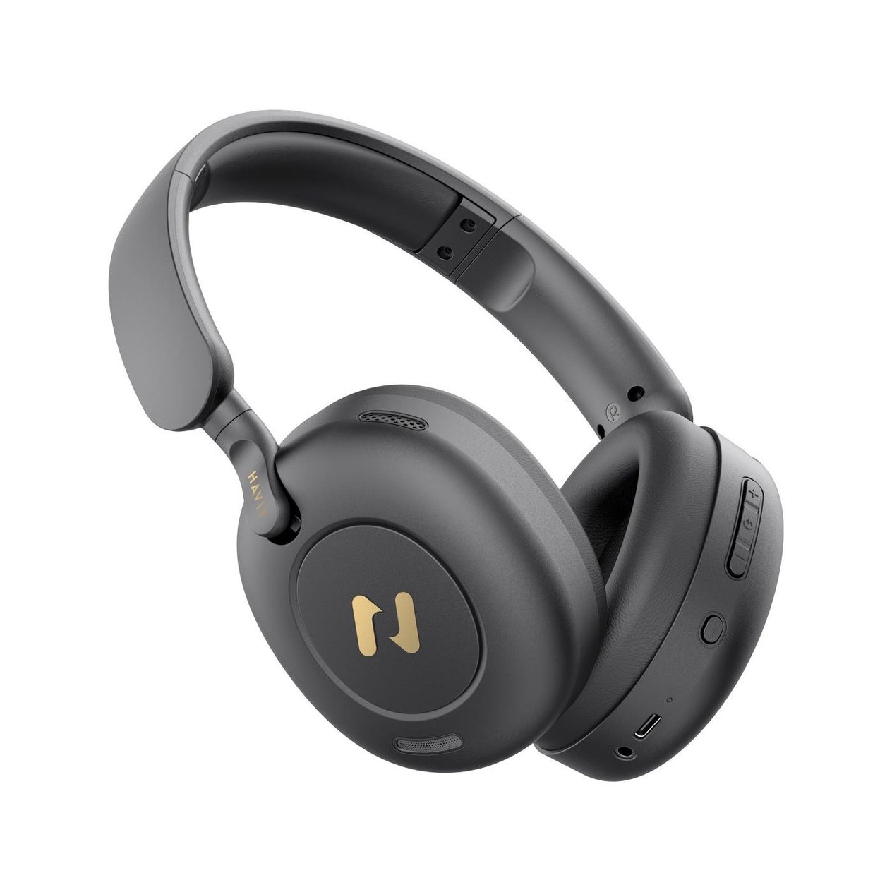 Havit H655BT Pro Hi-Res Anc Kulaküstü Bluetooth Kulaklık - 80 Saat Batarya, Aı Gürültü Önleme-Siyah