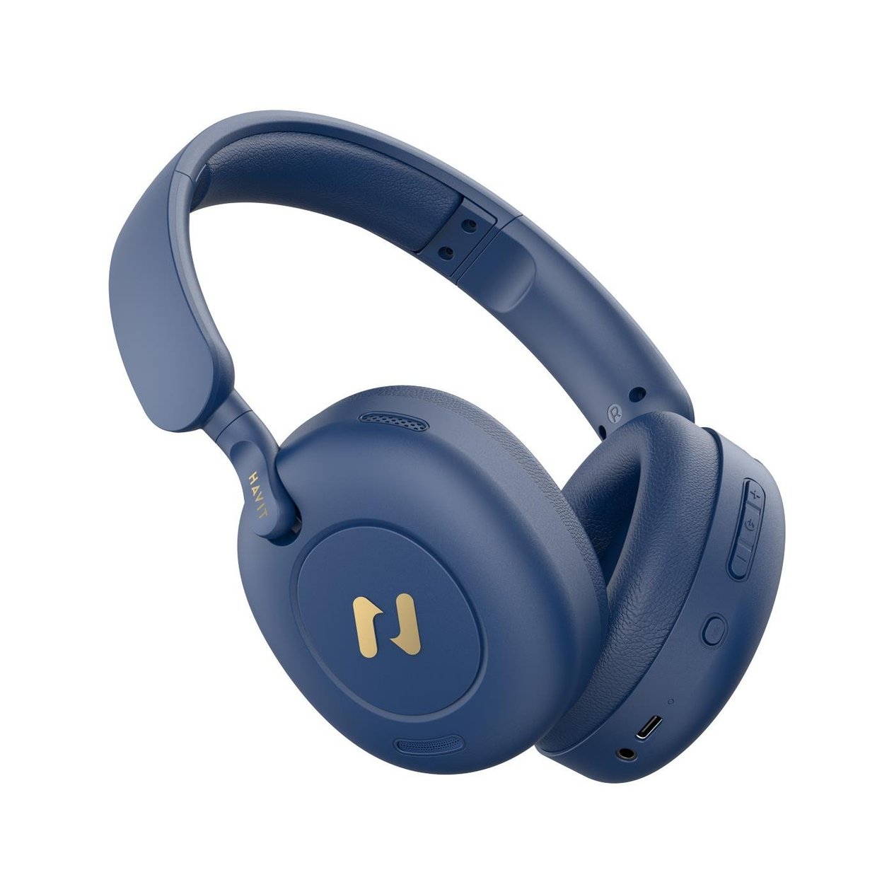 Havit H655BT PRO Hi-Res ANC Kulaküstü Bluetooth Kulaklık - 80 Saat Batarya, AI Gürültü Önleme - Mavi
