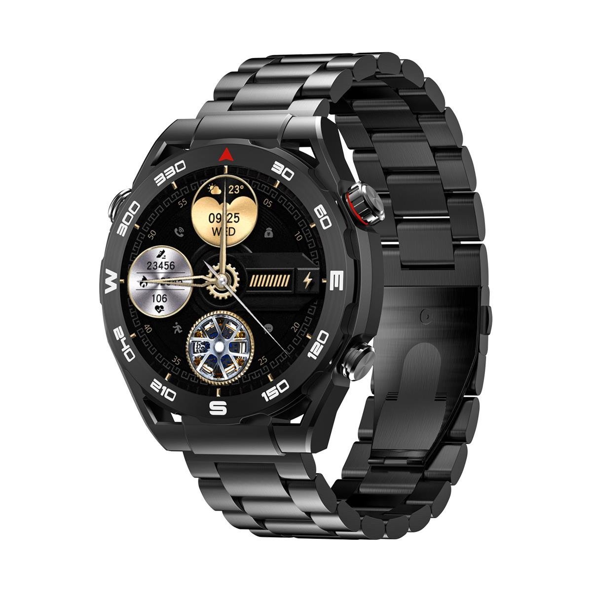 Havit M9030 ULTRA Amoled HD 46MM Akıllı Saat Siyah Metal Kordon