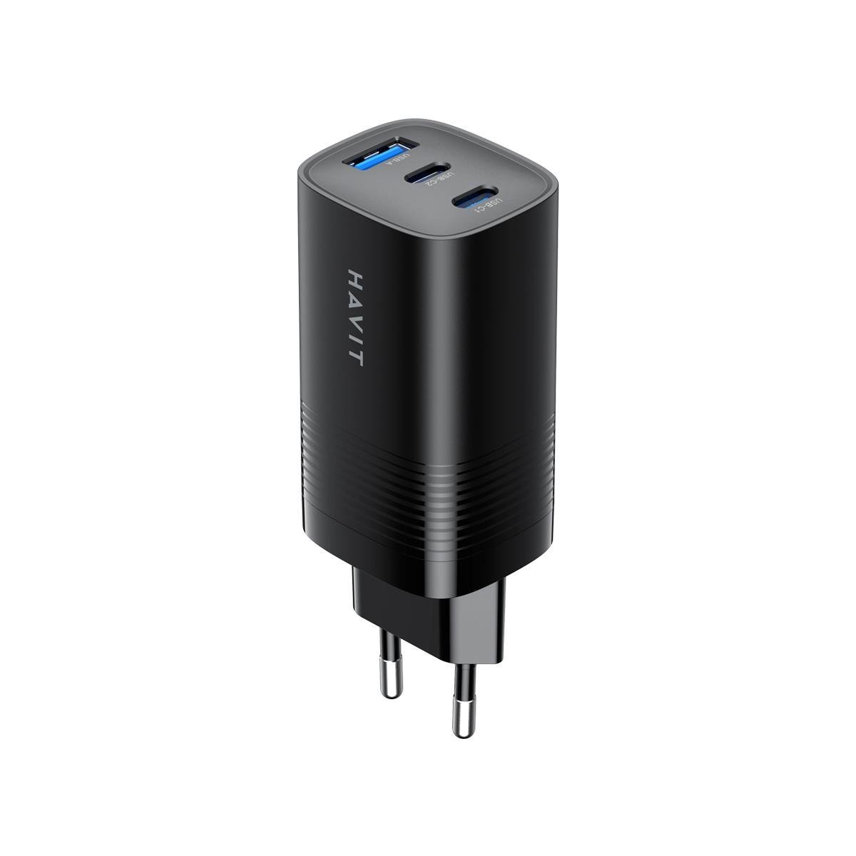 Havit UC20 65W GaN Teknoloji Hızlı Şarj Adaptörü - Siyah
