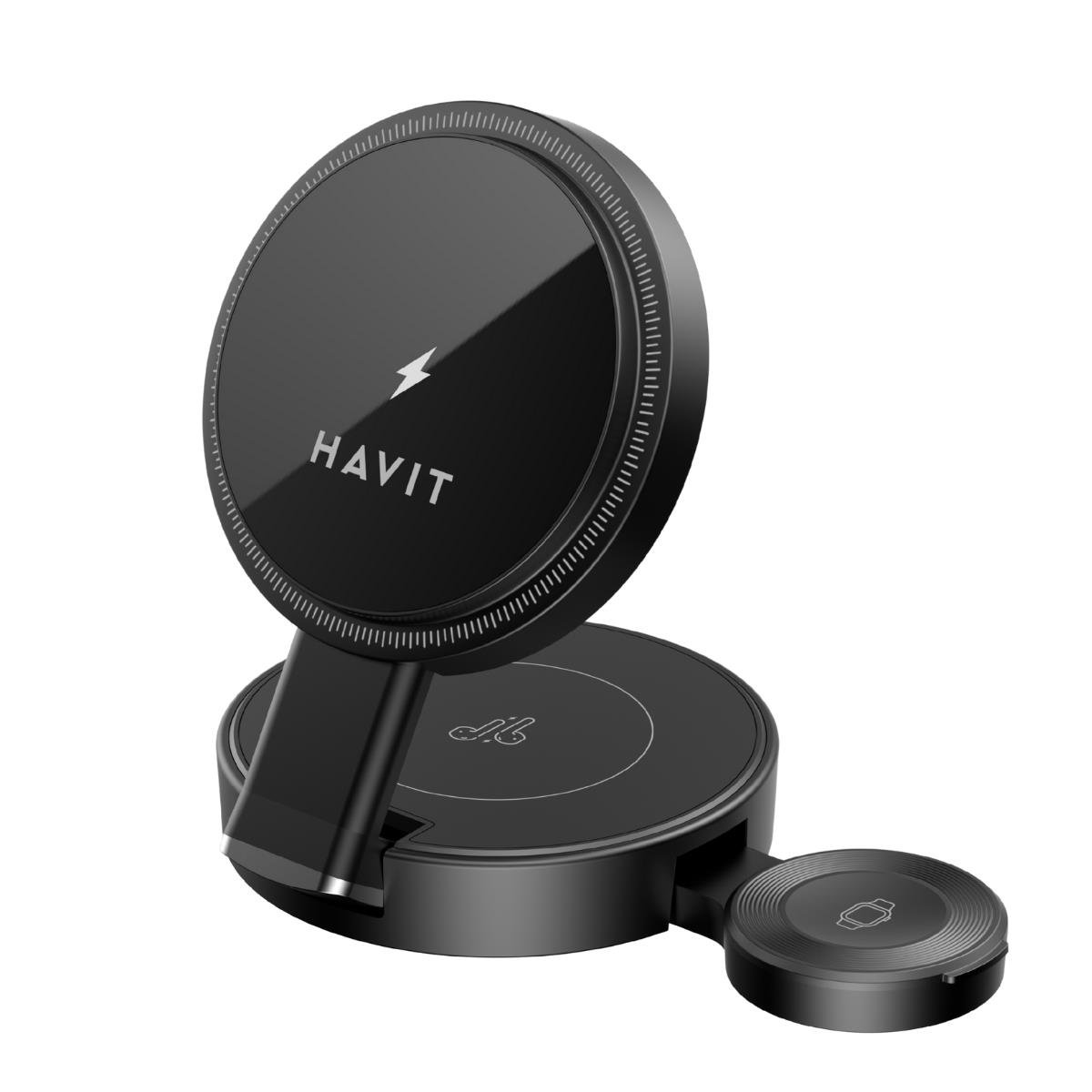 Havit W3100 Katlanabilir 3 in 1 Wireless Şarj Cihazı - 15W