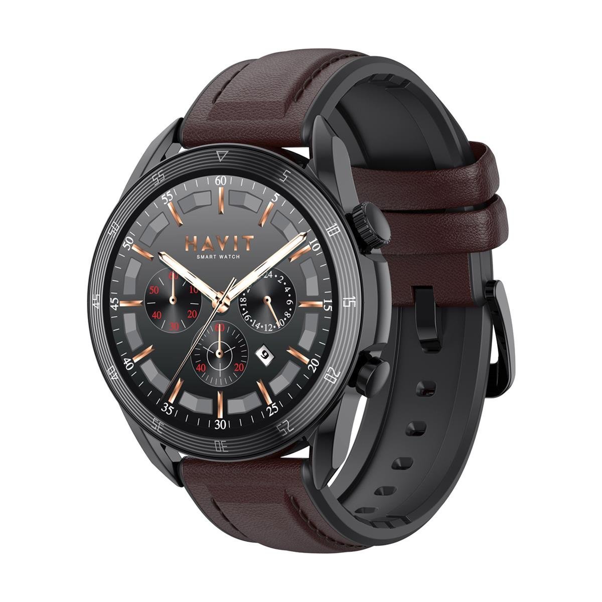 Havit Watch M9030 Pro Amoled Hd 46MM Akıllı Saat - Sesli Telefon Görüşmesi - Kahverengi