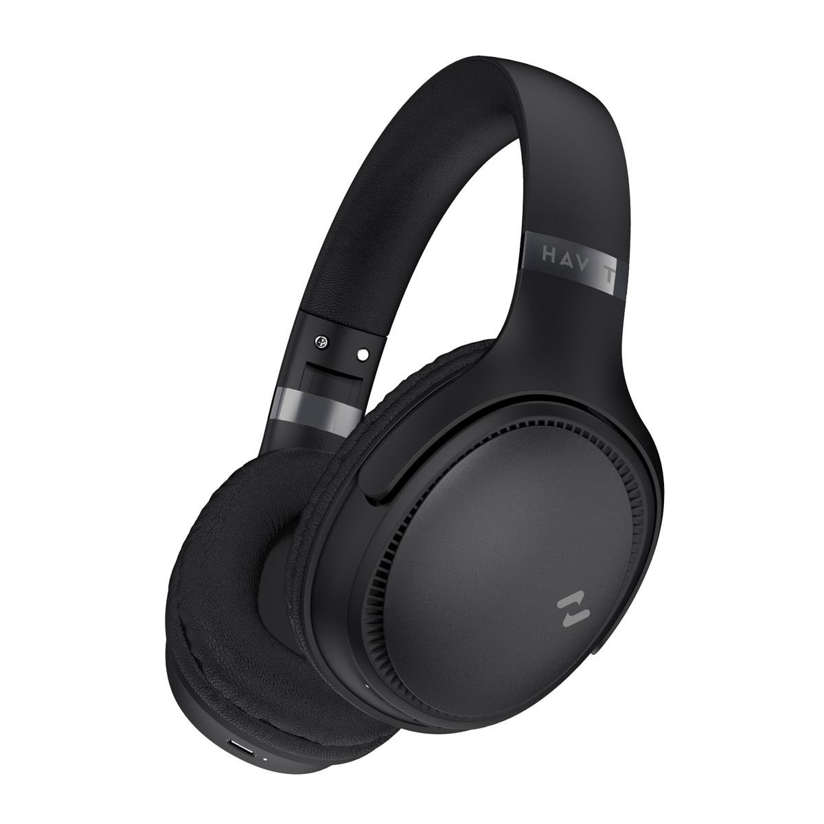 HavitH630BT Katlanabilir Kafa Üstü Mikrofonlu Bluetooth Kulaklık - 36 Saat Kullanım Bluetooth V5.3-Siyah