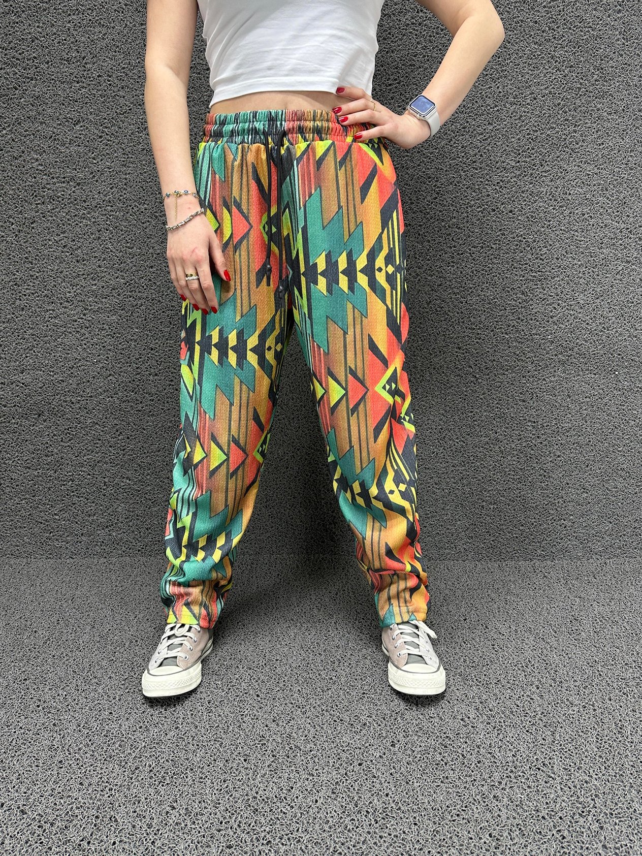 multi color baget jogger 