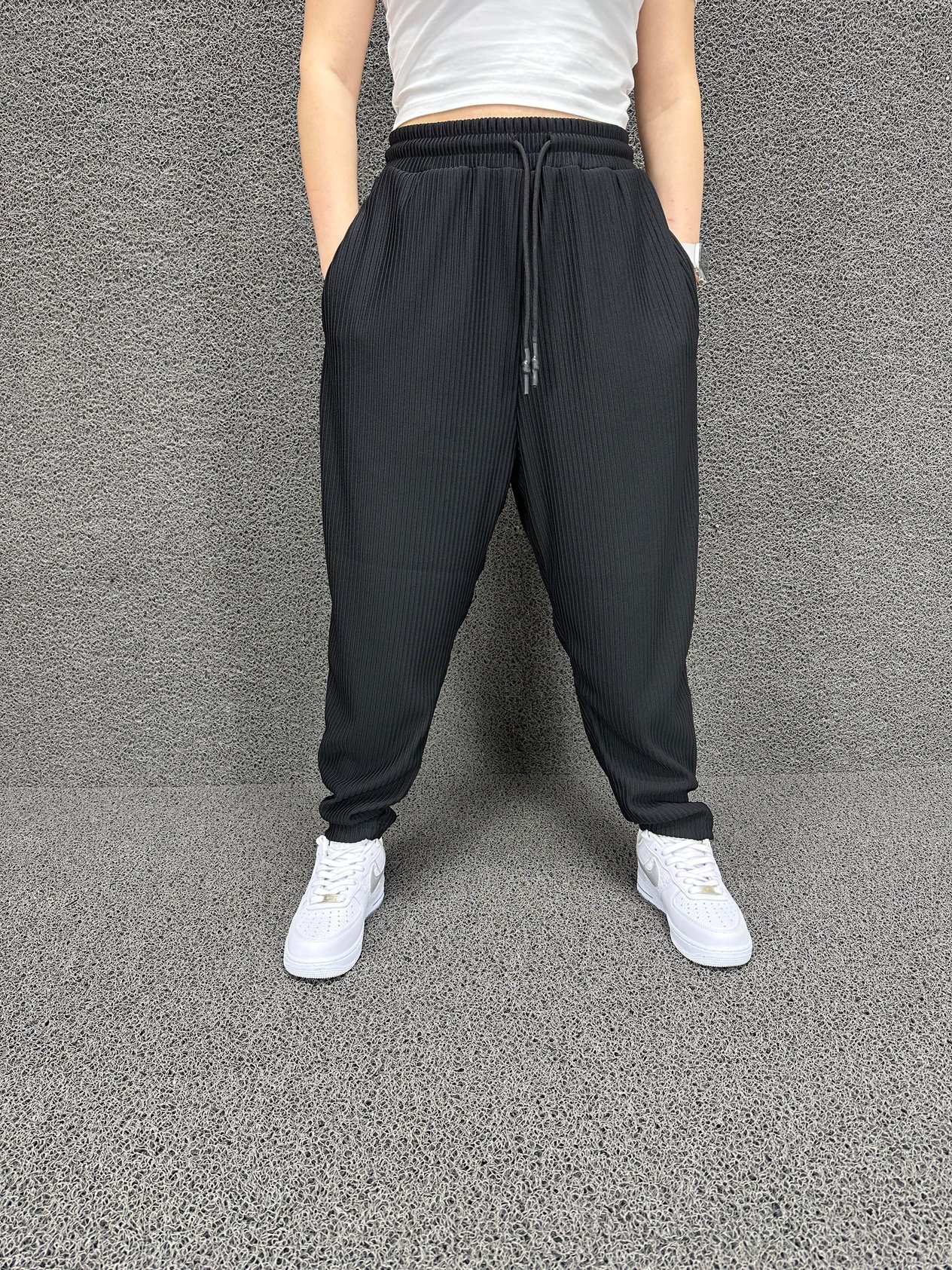 Ottoman baget Jogger siyah 