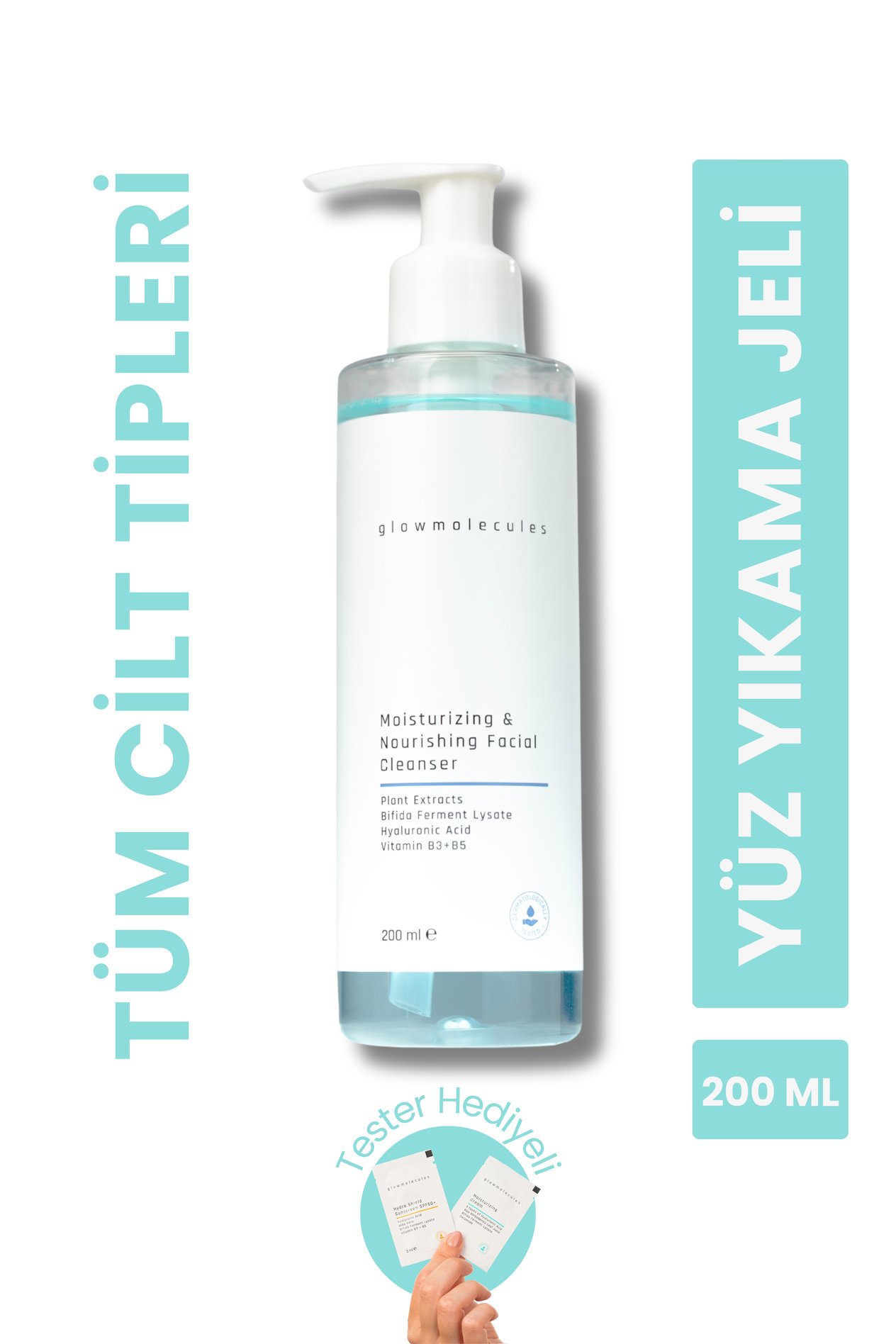 Nemlendirici Besleyici Yüz Yıkama Jeli - Moisturizing Facial Cleanser (200 ML)