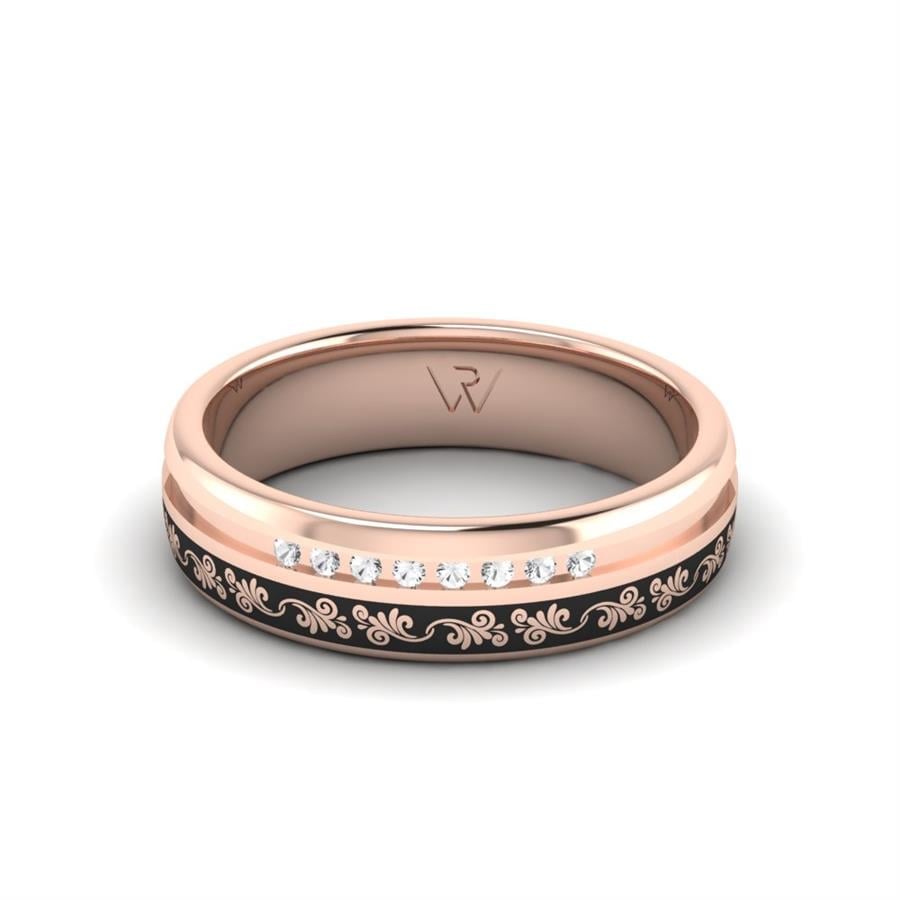 Alliances avec pierres femme Alluring Light Or Rose