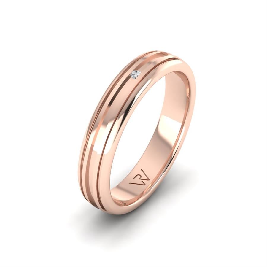 Alliances avec pierres femme Amazing Dimension Basic Or Rose