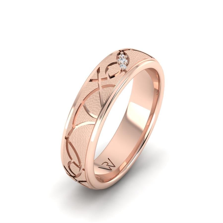 Alliances avec pierres femme Artemisia Or Rose