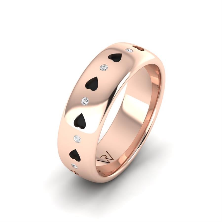 Alliances avec pierres femme Glamorous Light Or Rose