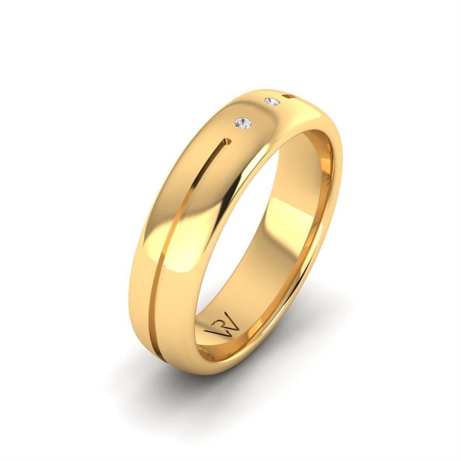 Alliances avec pierres femme Glamorous Romance Or Jaune
