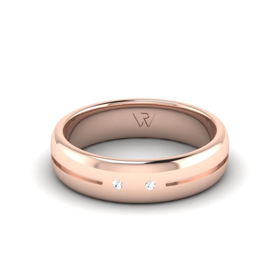 Alliances avec pierres femme Glamorous Romance Or Rose