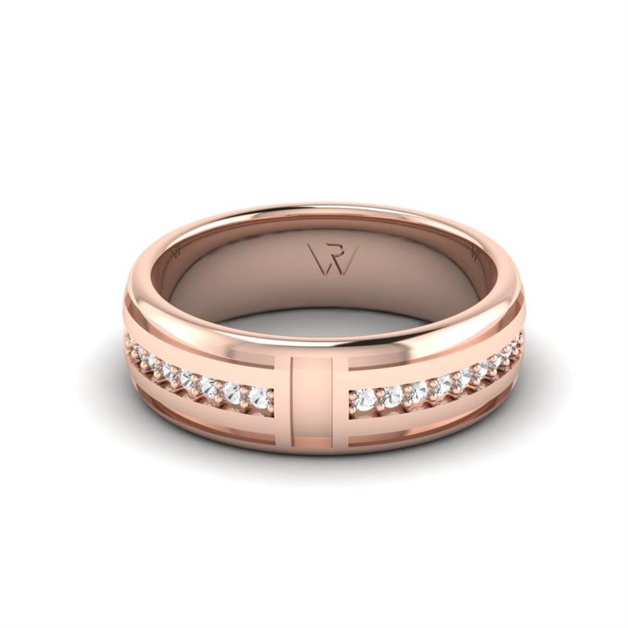 Alliances avec pierres femme Liam Or Rose